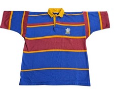 Hillfoots Vintage 90's Rugby Shirt By Peveril XL Scotland Acrylic Free Post 