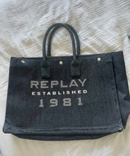 Denim Embellished Replay Bag Handbag