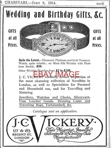 1914 advert vickery - j,