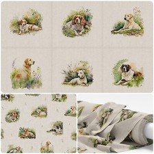 GARDEN DOGS CUSHION PANELS and