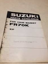 Suzuki FR70K FR70 K FR 70 Parts List E2 Market Catalogue Ed.1975