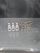 Crate with 3 Milk Bottles