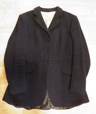 Ladies Navy Saddle Masters Hunting Coat - Fox Head Buttons 36" Chest