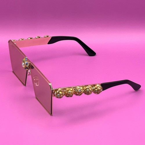 Oversized pink mirrored - mirrored, square