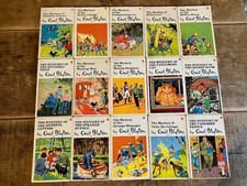 Enid Blyton FULL SET OF 15 MYSTERY SERIES inc MISSING MAN & BURNT COTTAGE pbk