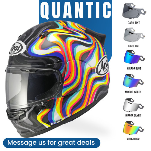 Arai quantic swirl white - arai,