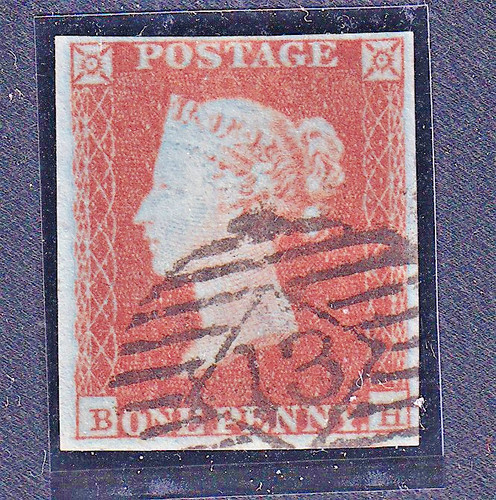 1841 penny red with - 1841,