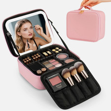Pink  LED Makeup Bag with
