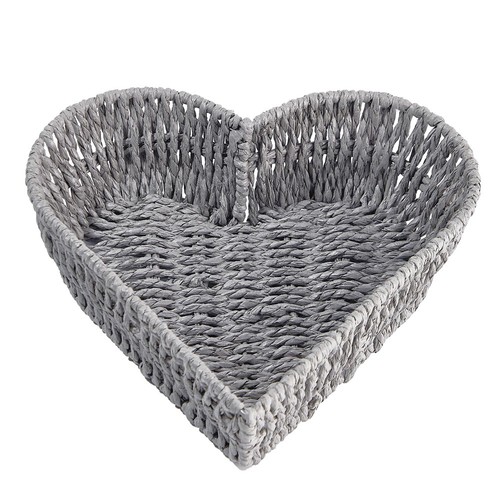 Heart shaped basket rattan - heart,