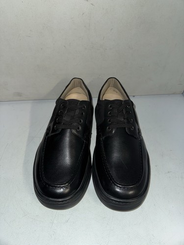 Easy black leather derby - db,
