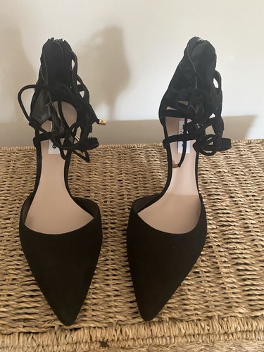 Dune cristina black - cristina, suede