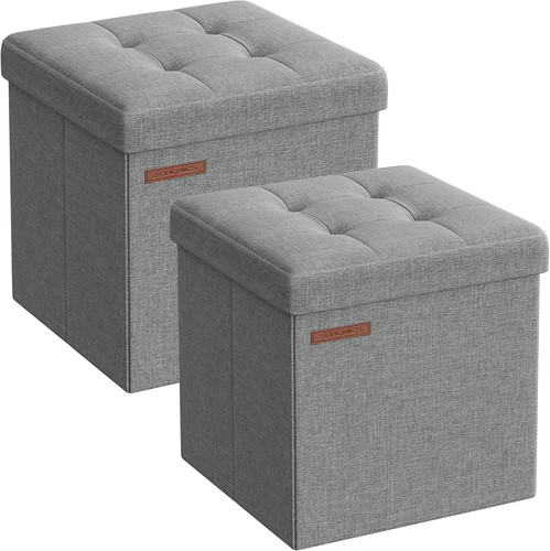 Songmics storage ottoman set - songmics, ottoman,
