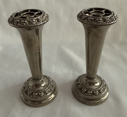 Pair vintage lanthe silver - pair,