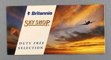 BRITANNIA AIRWAYS DUTY FREE