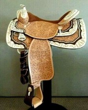 Western show saddle 16", on