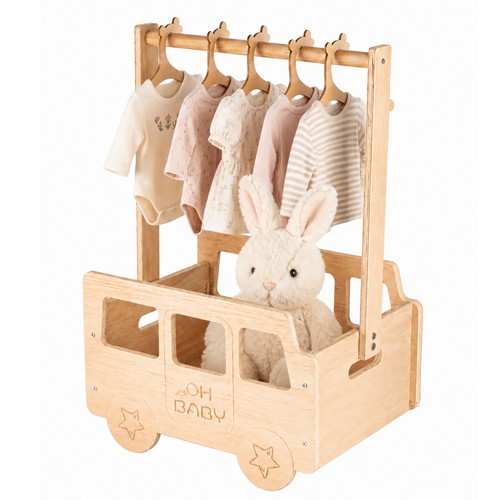 Wooden storage basket - wooden,