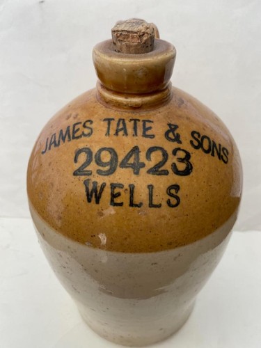 Antique stoneware flagon - antique,