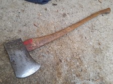 Vintage Old USA Warren made felling or splitting axe.  RARE.