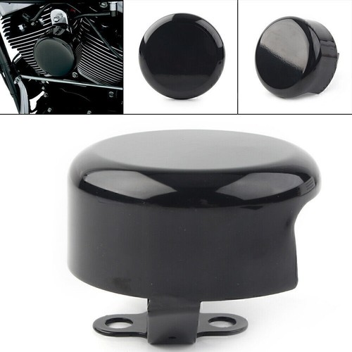 Black motorcycle smooth horn - motorcycle,