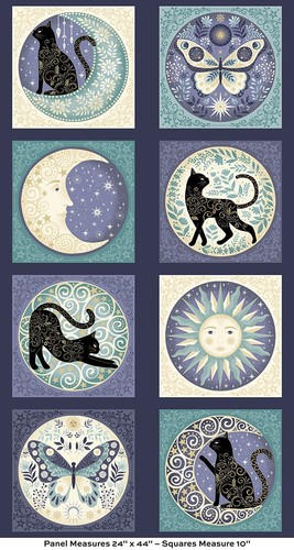 Makower charmed panel - -, -cats