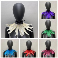 Women Gothic Natural Feather