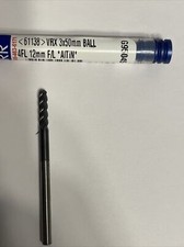 3mm Ball Mill GARR 61138 Carbide 4fl Coated ALTIN VRX CUTTER VAT INVOICE