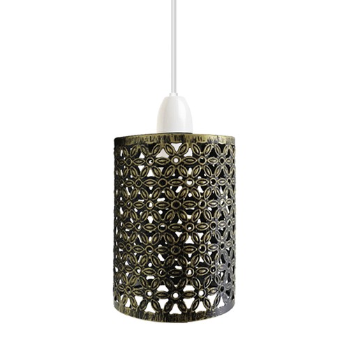 Vintage drum cage lamp shade - vintage,