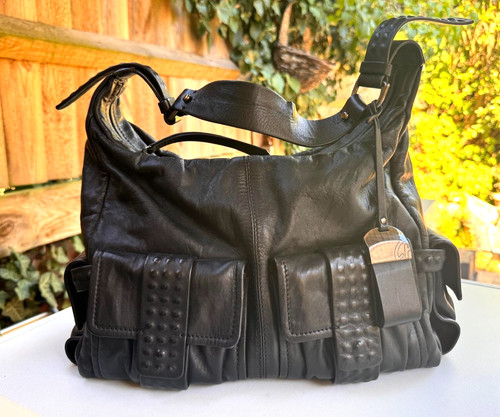 Francesco biasia black leather - francesco,