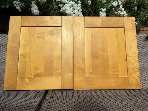 Plain solid beech ikea kitchen - beech,