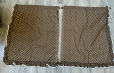 Pair Vtg BROWN Cafe Window