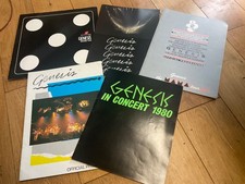 GENESIS 5 x PROGRAMMEs inc 1982 with poster job lot