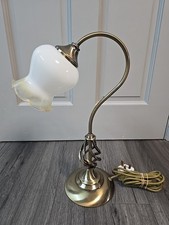 Vintage Brass Swan Neck Table