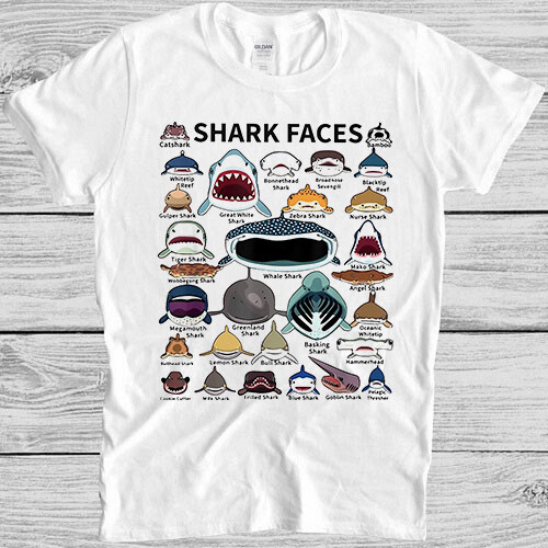 Shark faces marine sea life - marine,