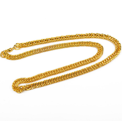 Gold chain bling necklace - chain,