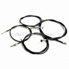 Control Cable Kit 4 Speed Compatible With Royal Enfield Bullet 350/500Cc