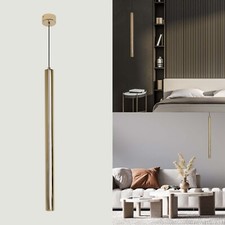 Gold LED Cylinder Pendant