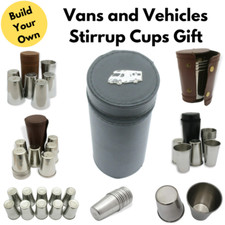 Vehicles Numbered Stirrup Cups In Leather Case