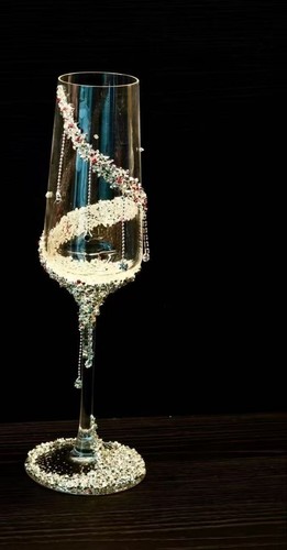 Luxury wedding champagne flute - wedding,