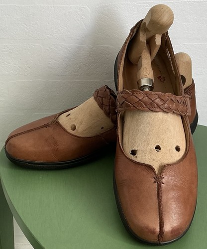 Hotter shake brown leather - brown,