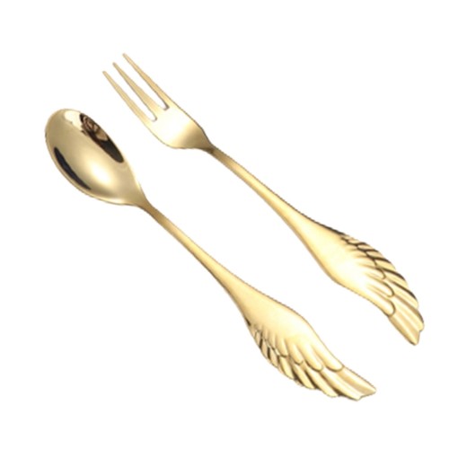 2pcs color spoon - color, dessert