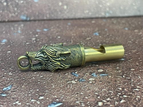 Vintage solid brass - vintage, wolf