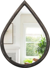 Black Teardrop Hanging Mirror