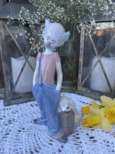 Lladro Figurine Clown with dog