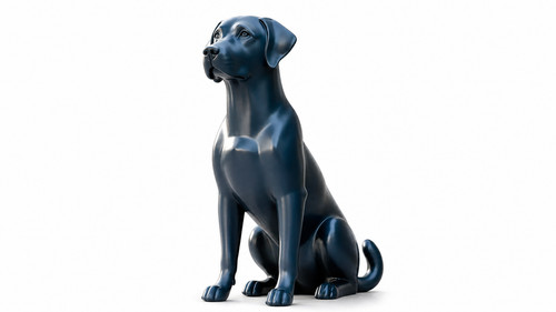 Minimalist labrador sculpture - minimalist,