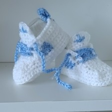 Handmade baby crochet shoes - baby,