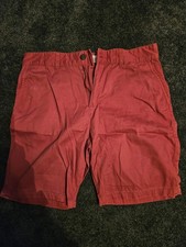 Mens Red Shorts, George, Size W32