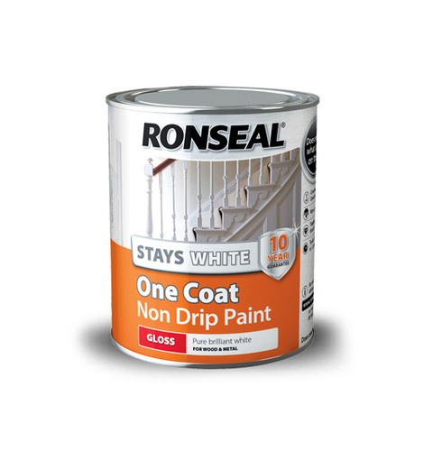 Ronseal one coat stays white - ,