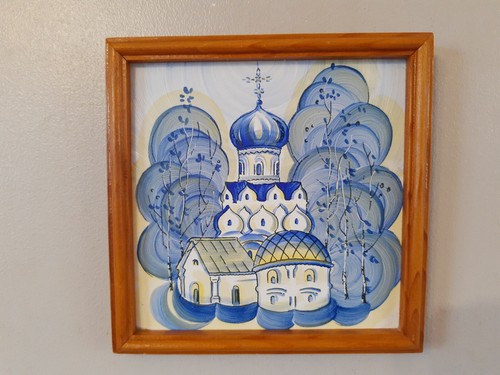 Vintage wall hanging cathedral - hanging,