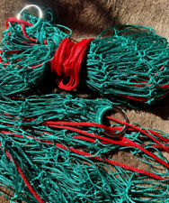 2 x 8z HEAVY DUTY 6FT GREEN NYLON DOUBLE PEG POKE PURSE NETS RABBIT FERRETING 