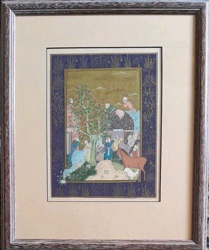 Persian miniature painting - miniature,